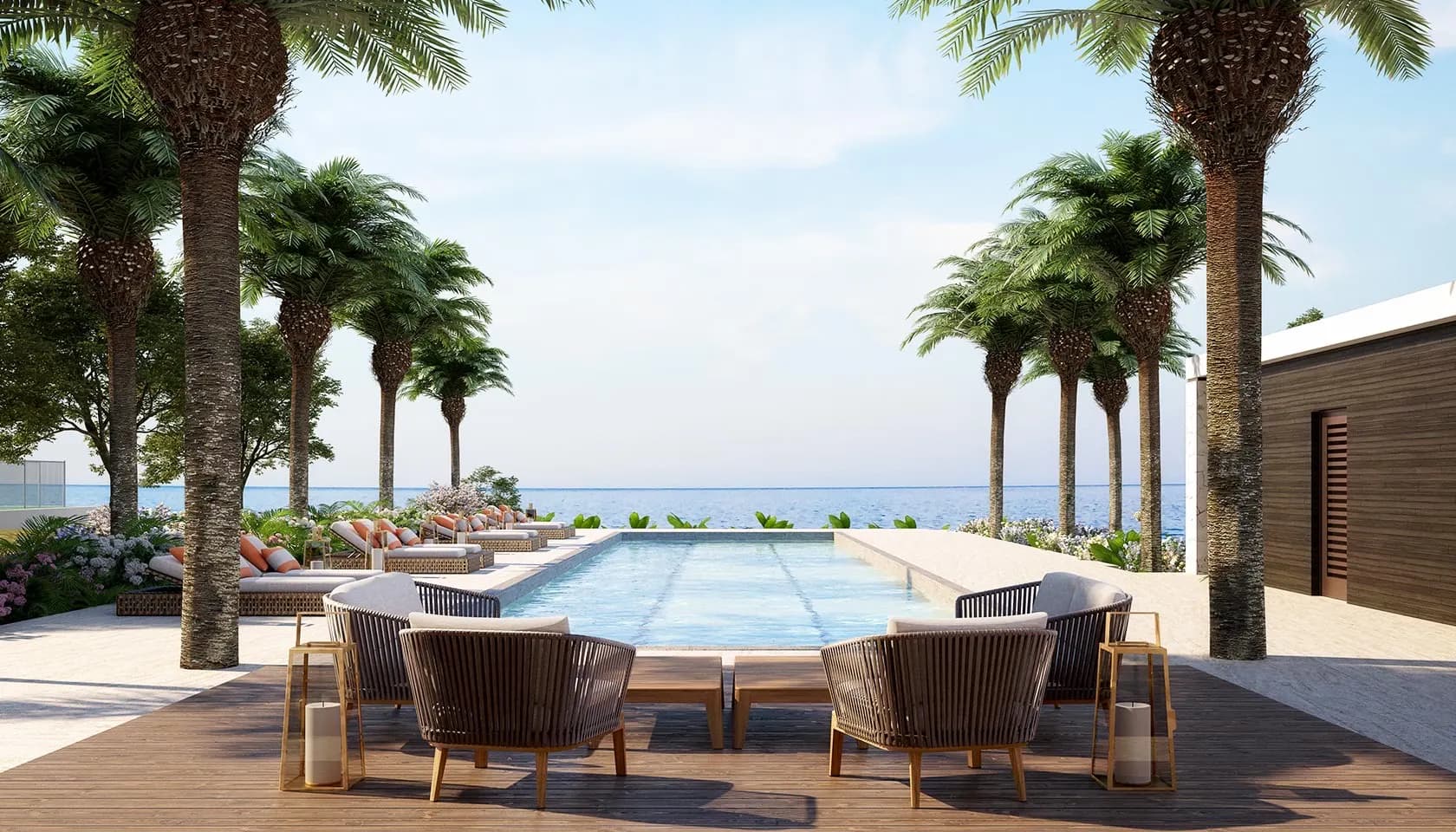 Render del Club de Playa